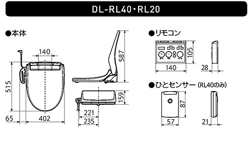 Panasonic ビューティトワレ DL-RL20 | トラブルメンテナンス