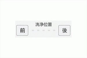 洗浄位置調節