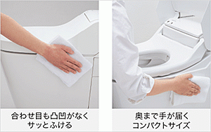 凸凹の少ない形状