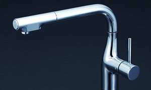 KVK KM6101ECC4HS キッチン用蛇口[シングルレバー混合水栓][ホース引出式][スパウト277mm][撥水][一般地] KVK シングルシャワー付混合栓 グロスホワイト（撥水）KM6101ECC4HS