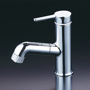 KVK 洗面台 シングルシャワー付混合栓(eレバー)FSL210DEFT