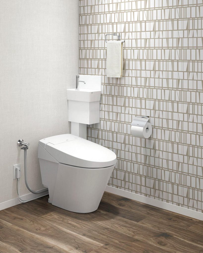 LIXIL サティスSリトイレ 手洗器付 YHYH-S826-34XHRX/BW1