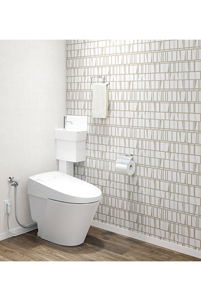 LIXIL サティスSリトイレ 手洗器付 YHYM-S825-34AHRX/BW1